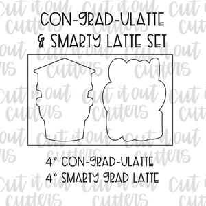 Con-Grad-Ulatte & Smarty Latte Cookie Cutter Set