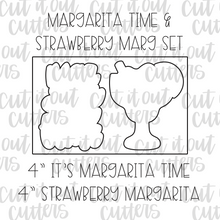 Load image into Gallery viewer, Margarita Time &amp; Strawberry Margarita Cookie Cutter Set