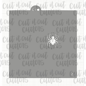 Spiderweb Heart Cookie Stencil