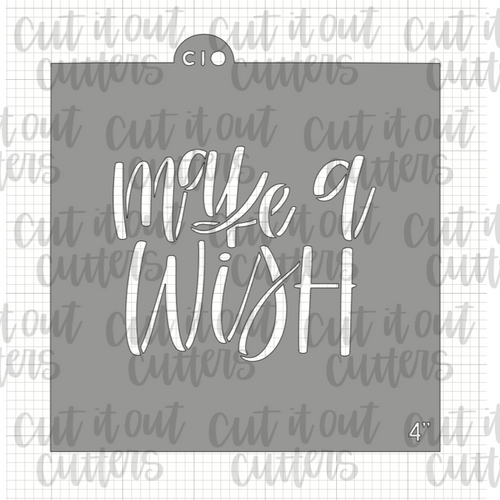 Make A Wish Cookie Stencil