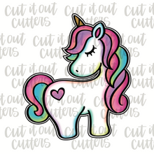 Load image into Gallery viewer, Fancy the Unicorn Cookie Cutter