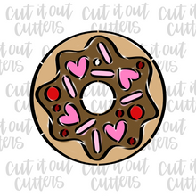 Load image into Gallery viewer, PYO Sprinkle Donut Cookie Stencil &amp; Cutter