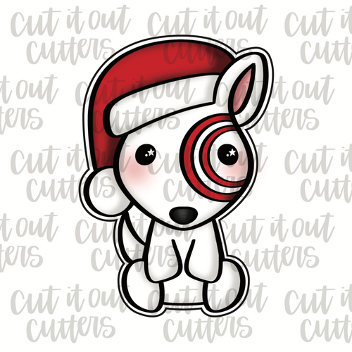 Christmas Shopping Pup Cookie Cutter