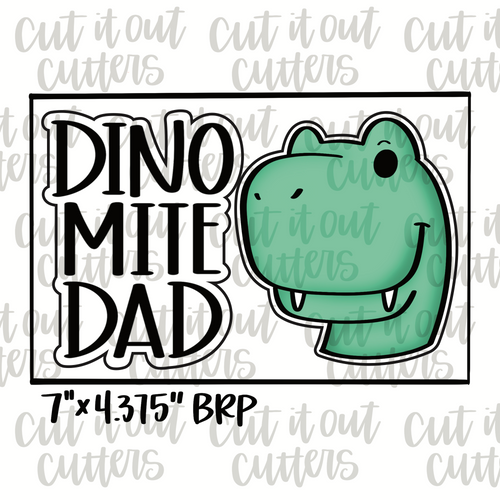 Dinomite Dad & Dino Cookie Cutter Set