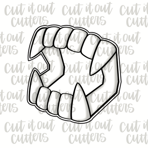 Fake Fangs Cookie Cutter