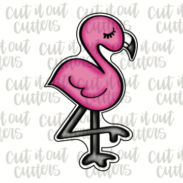 Fanny Flamingo Full Body Cookie Cutter