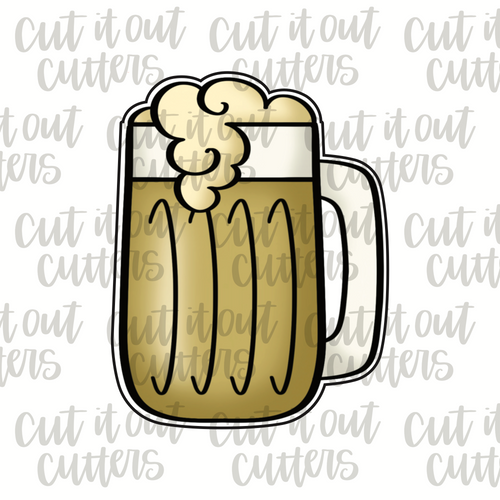 Fat Beer Mug Cookie Cutter
