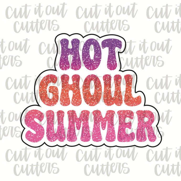 Retro Hot Ghoul Summer Cookie Cutter