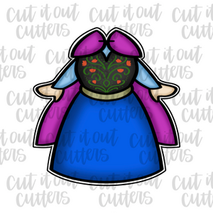 Ice Princess Dress Cookie Cutter