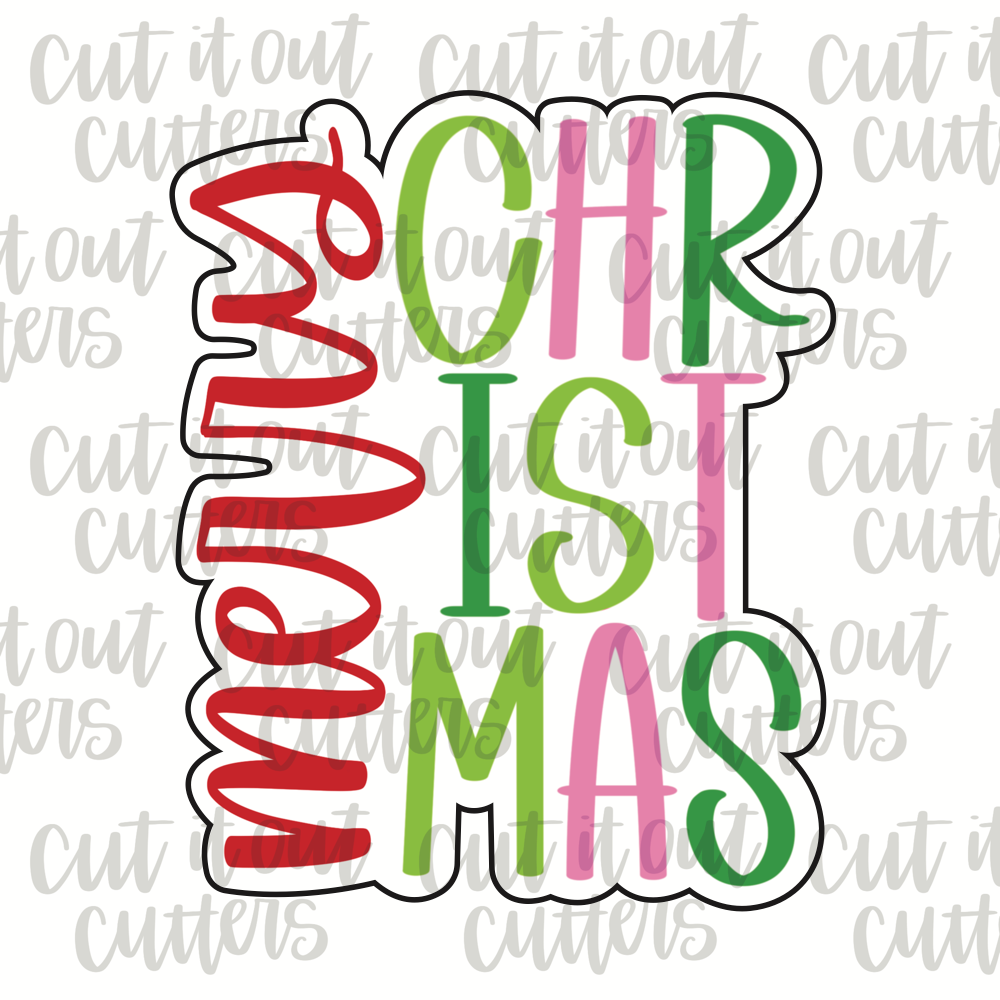 Merry Christmas Mixup Cookie Cutter Cut It Out Cutters