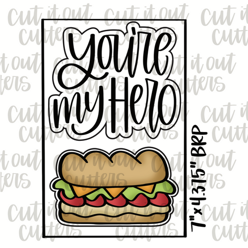 You're My Hero & Sub Cookie Cutter Set