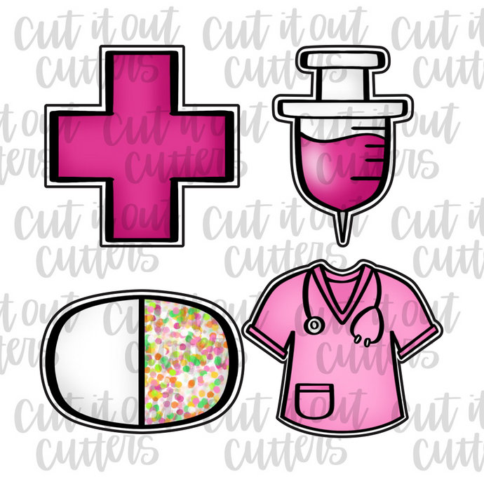 Nurse Essentials Mini Cookie Cutter Set