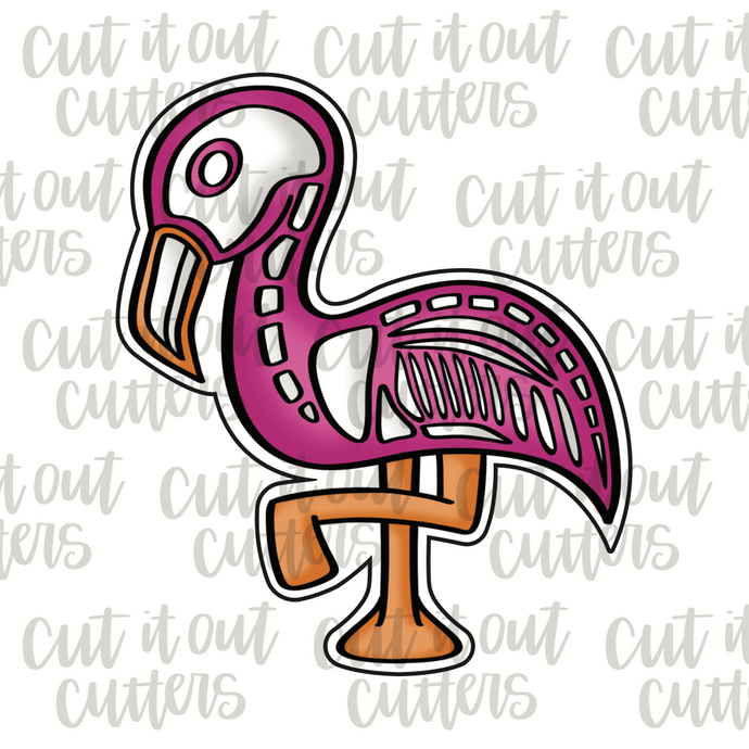 Skeleton Flamingo Cookie Cutter