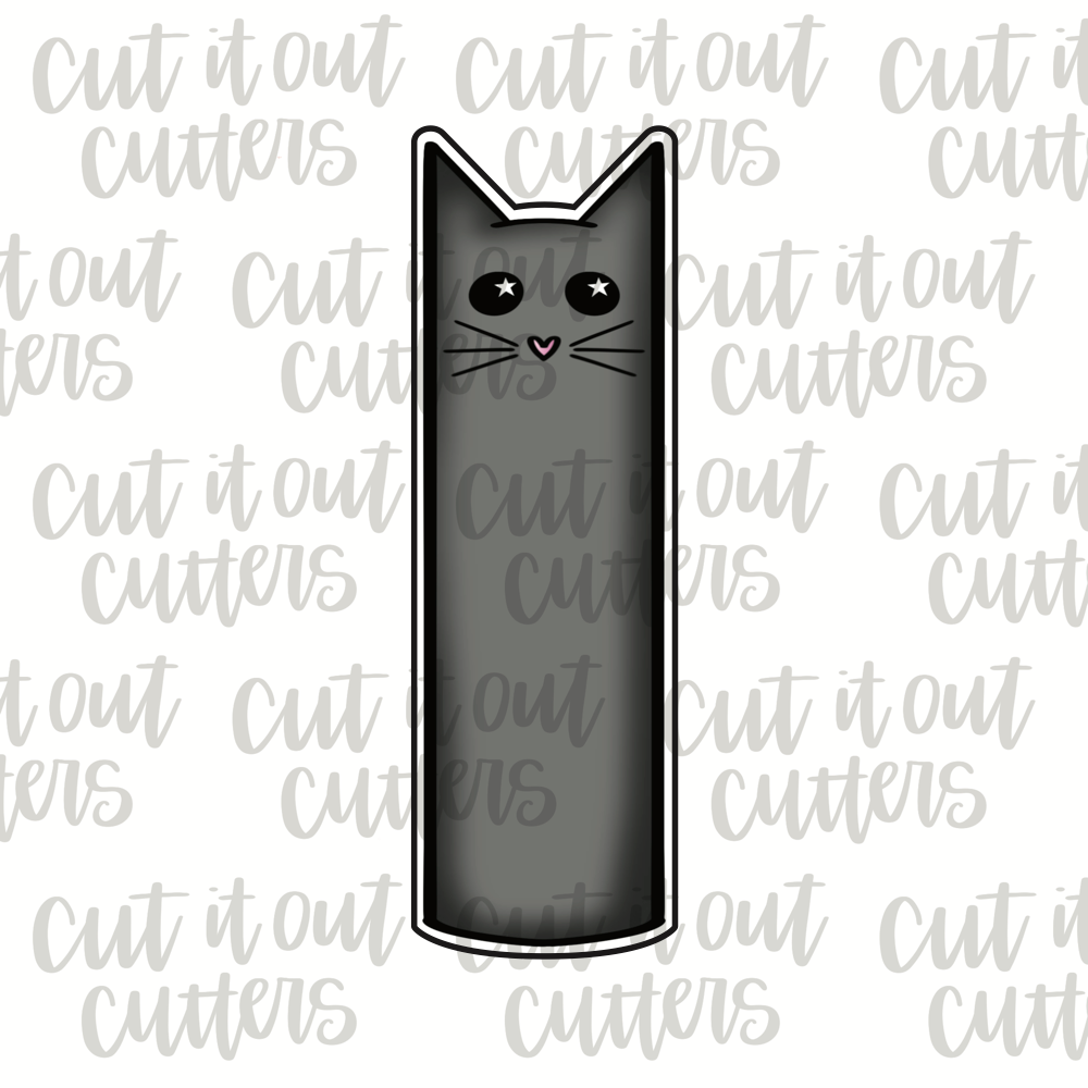 Skinny Thick Cat Cookie Cutter