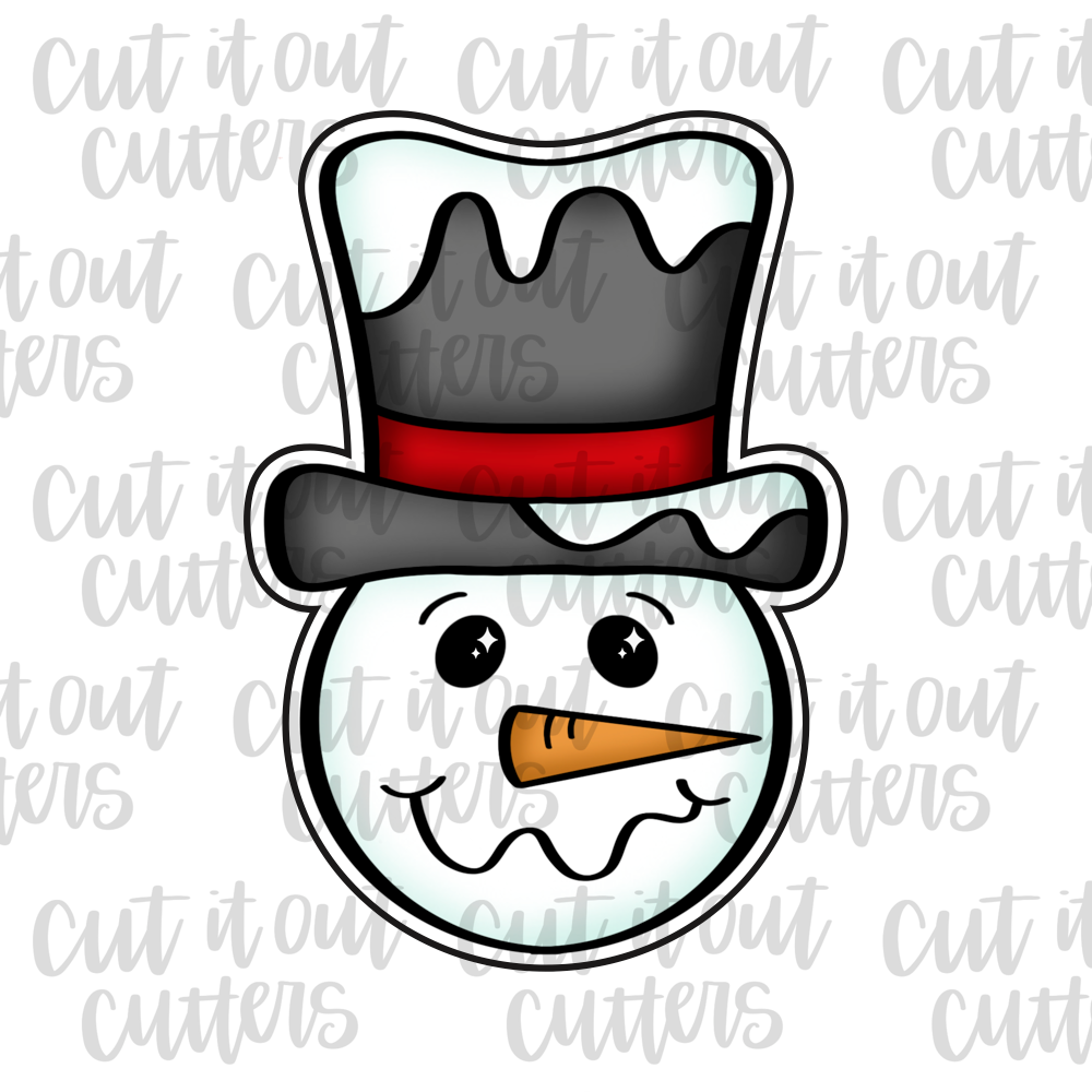 Snowy Top Hat Snowman Head Cookie Cutter Cut It Out Cutters
