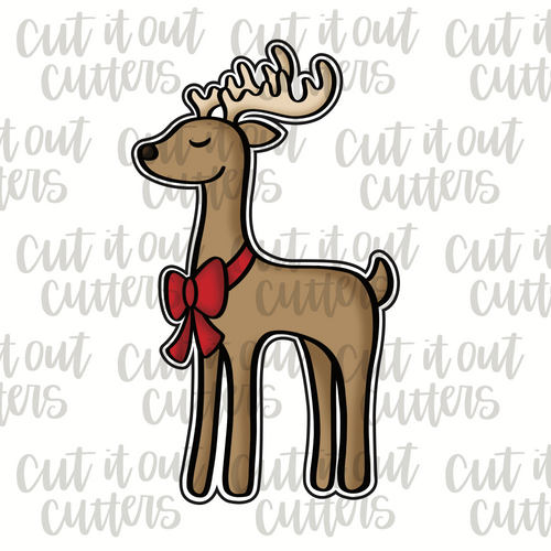 Whimsy Reindeer Cookie Cutter