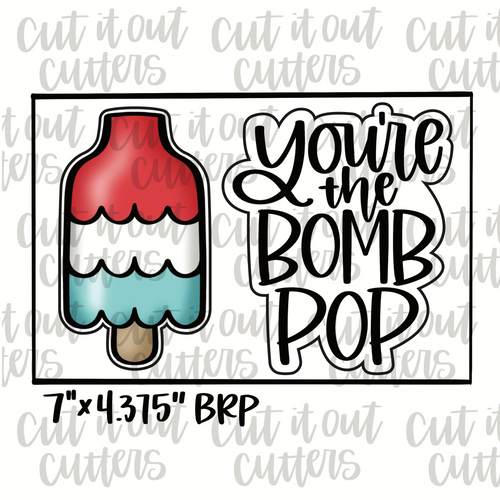 You're the Bomb & Pop Cookie Cutter Set