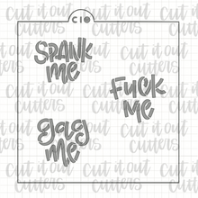 Load image into Gallery viewer, 2.5" Candy Heart Cookie Stencil - Choose Version in Drop Down