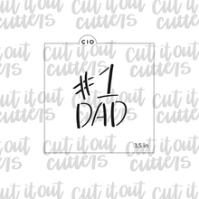 Load image into Gallery viewer, #1 Dad Cookie Stencil