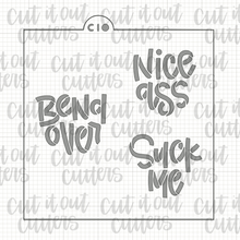 Load image into Gallery viewer, 3" Candy Heart Cookie Stencil - Choose Version in Drop Down