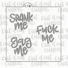 Load image into Gallery viewer, 3" Candy Heart Cookie Stencil - Choose Version in Drop Down