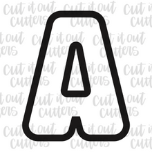 Load image into Gallery viewer, Uppercase Block Letter Cookie Cutters