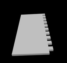 Load image into Gallery viewer, 1/2" Striped/Smooth Icing Scraper