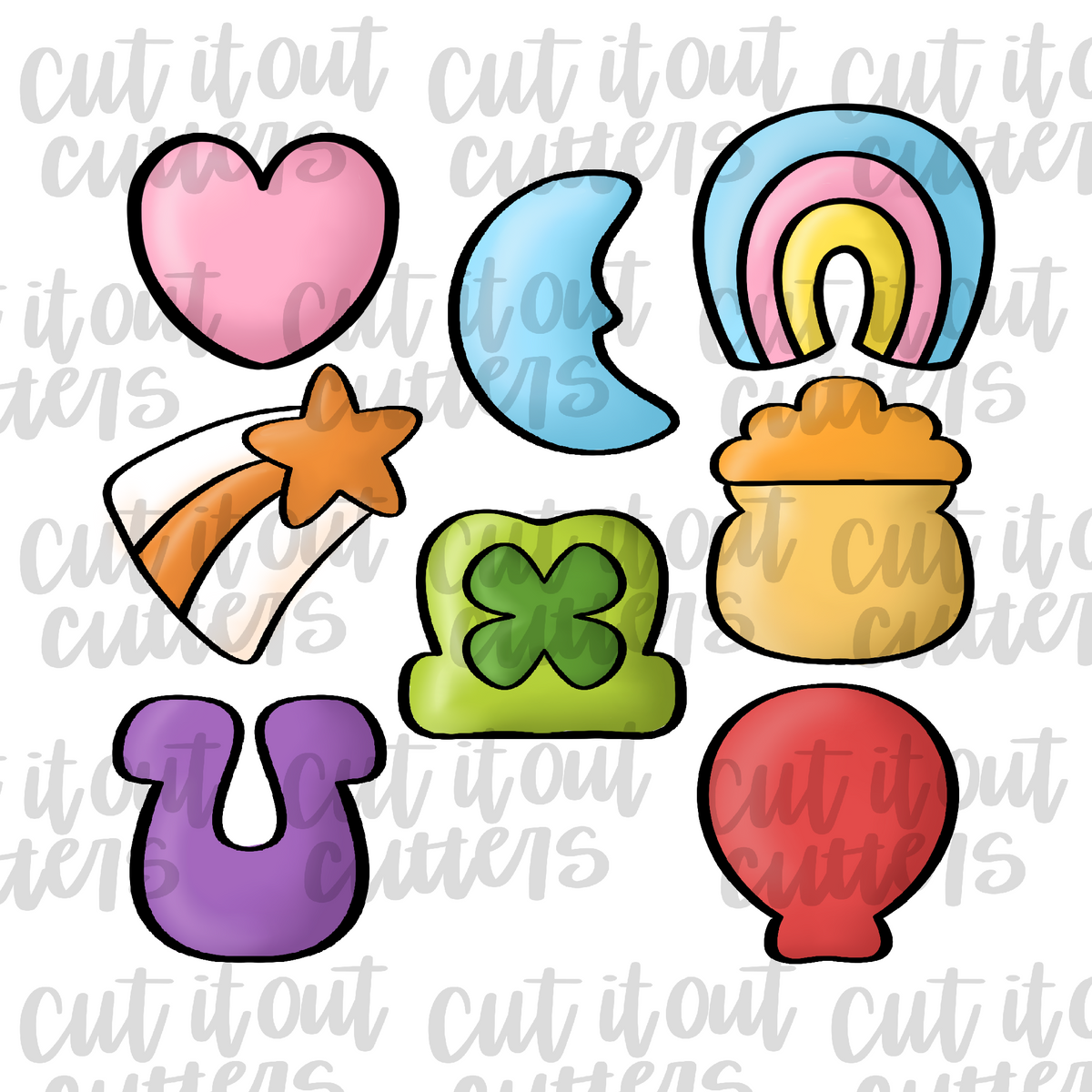 Lucky Charms Marshmallows Clip Art