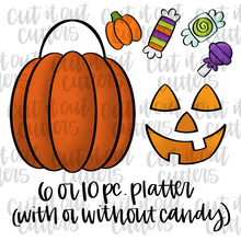 Load image into Gallery viewer, Jack-O-Lantern Cookie Cutter Set