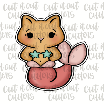 Cat Mermaid Cookie Cutter
