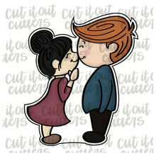 Load image into Gallery viewer, Kissing Couple Cookie Cutter - Read Description For Sizes and Styles.