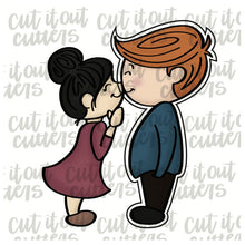 Load image into Gallery viewer, Kissing Couple Cookie Cutter - Read Description For Sizes and Styles.