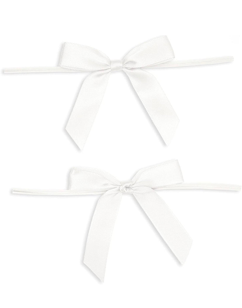 12 Packs: 12 ct. (144 total) White Bow Twist Ties by Celebrate It®