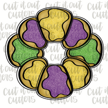Load image into Gallery viewer, King Cake Platter Cookie Cutter