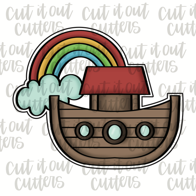 Noah's Ark Rainbow Cookie Cutter Cut It Out Cutters