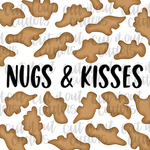 Nugs and Kisses- 2" Square Tags - Digital Download