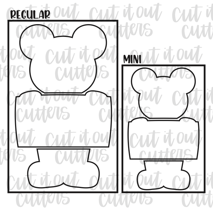 Build A Teddy Bear Cookie Cutter Set – Cut It Out Cutters