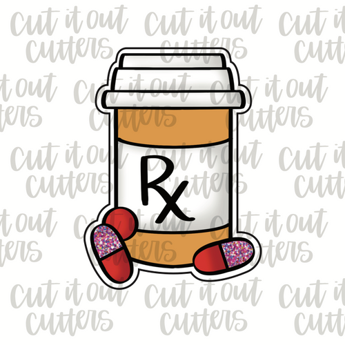 Pills and Bottle Cookie Cutter