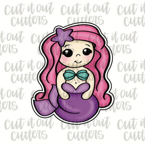 Shelly the Mermaid Cookie Cutter