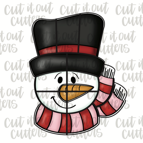Snowman Head Platter Cookie Cutter