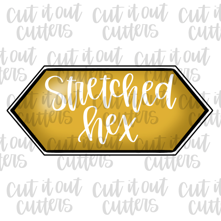 Stretched Hex Cookie Cutter