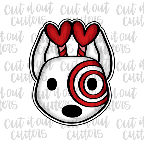 Short Hearts -  Valentine Shopping Pup Cookie Cutter