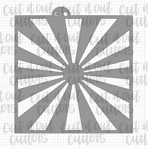 Sunburst Cookie Stencil