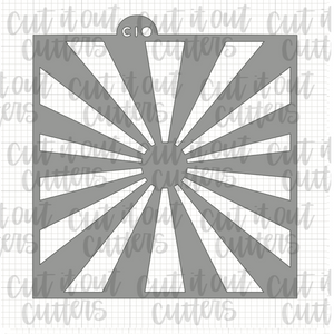 Sunburst Cookie Stencil