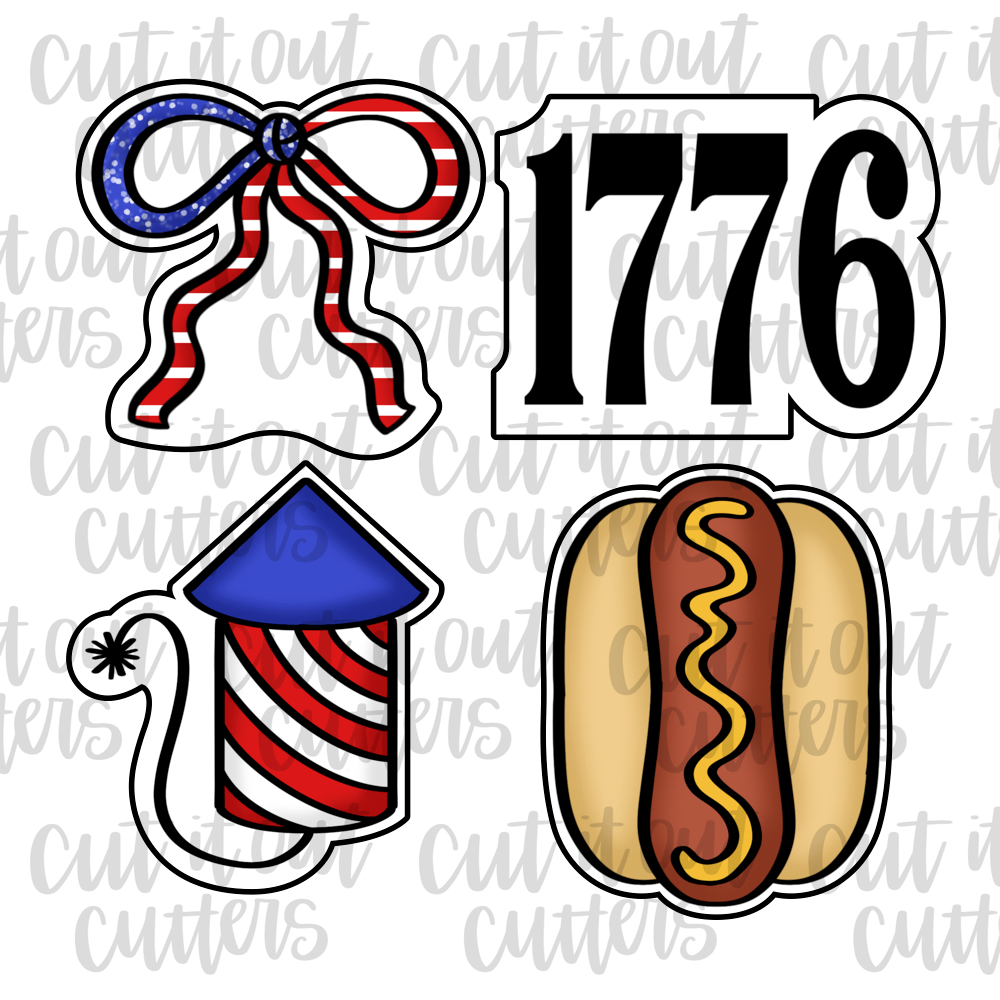 1776 Minis Cookie Cutter Set