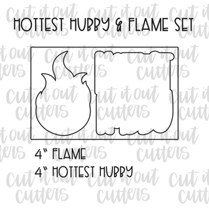 Hottest Hubby & Flame Cookie Cutter Set