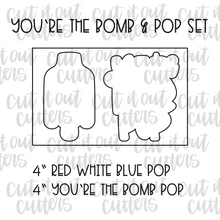 Load image into Gallery viewer, You&#39;re the Bomb &amp; Pop Cookie Cutter Set