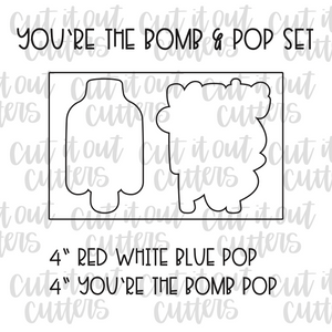 You're the Bomb & Pop Cookie Cutter Set