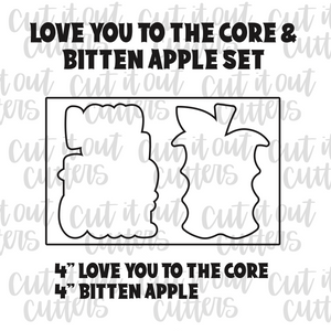 Love You to the Core & Apple Cutter Set