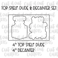 Load image into Gallery viewer, Top Shelf Dude &amp; Decanter Cookie Cutter Set